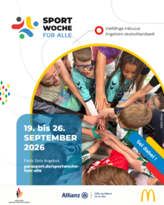 Plakat SportWoche für Alle 2026, Foto: DBS